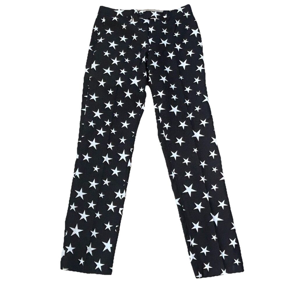 OppoSuits Men’s Starry Night Dress Pants Black White Stars Party Suit Trouser 38
